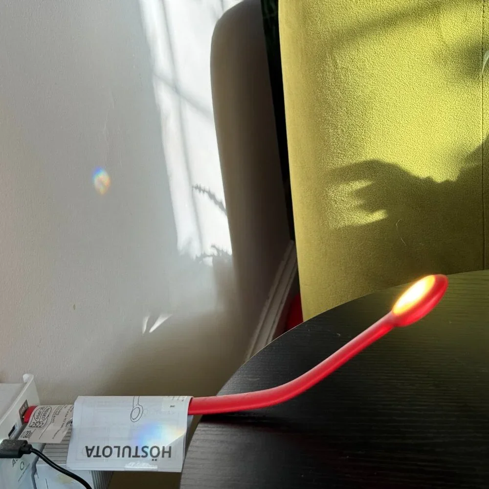 IKEA HÖSTULOTA LED USB-C Lamp, Red, 506.128.42